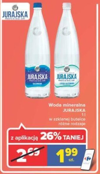 Carrefour jurajska woda mineralna 1l oferta