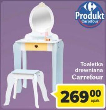 Carrefour Toaletka drewniana oferta