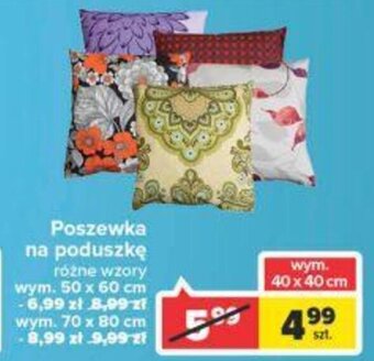 Carrefour Poszewka na poduszkę 40x40cm oferta