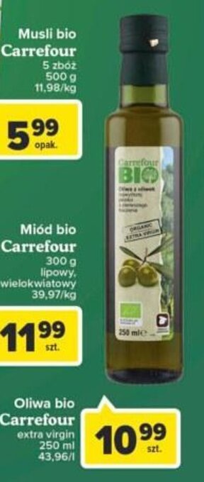 Carrefour Oliwa bio 250ml oferta