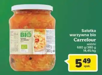 Carrefour Sałatka warzywna bio 680g oferta