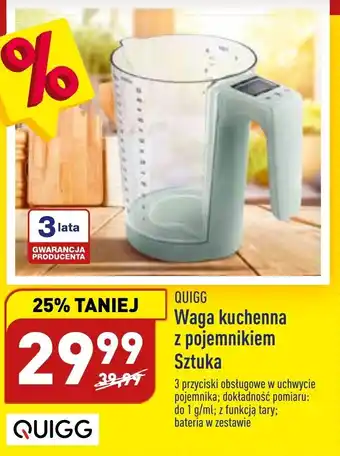 ALDI quigg waga kuchenna z pojemnikiem oferta