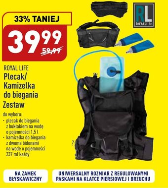 ALDI royal life plecak/kamizelka do biegania oferta