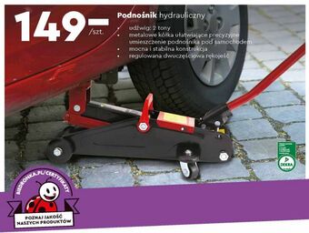Biedronka Podnośnik hydrauliczny 2t gt max oferta
