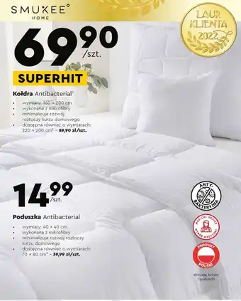 Biedronka Kołdra antibacterial 220 x 200 cm smukee home oferta