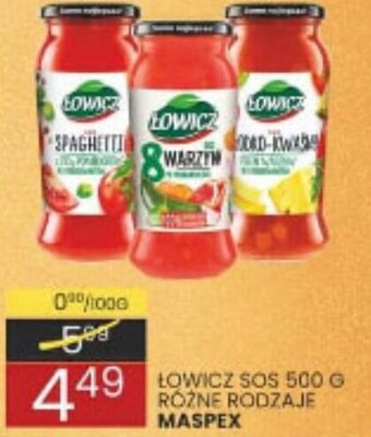 Wafelek Maspex łowicz sos 500g oferta