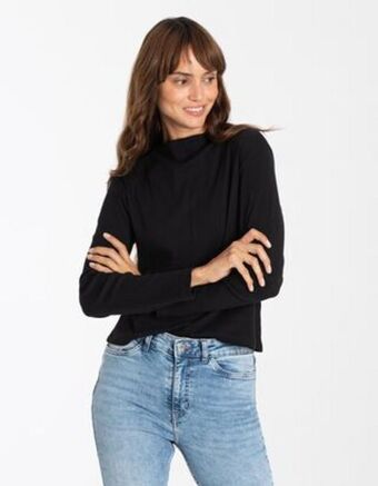 Takko Fashion Dział damski koszulka z długim rękawem - stójka oferta