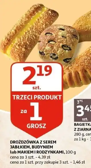 Auchan Drożdżówka z jabłkiem oferta