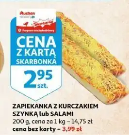 Auchan Zapiekanka z salami oferta