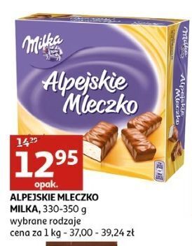 Auchan Czekoladki waniliowe milka alpejskie mleczko oferta