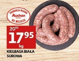 Auchan Kiełbasa biała surowa auchan oferta