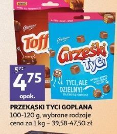 Auchan Wafelki w czekoladzie mlecznej grześki tyci oferta