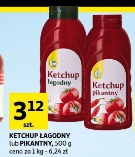 Auchan Ketchup łagodny podniesiony kciuk oferta