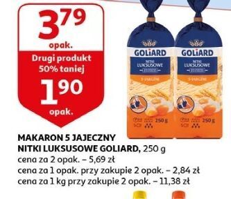 Auchan Makaron nitka luksusowa goliard luksusowy oferta