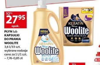 Auchan Płyn do prania whites woolite keratin oferta