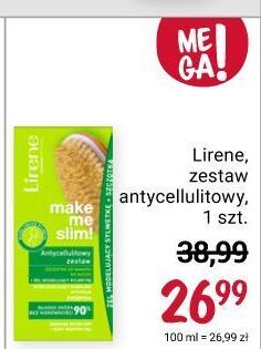 Rossmann Żel antycellulitowy do ciała + szczotka masażu lirene make me slim! oferta