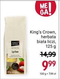 Rossmann Herbata biała lychee kings crown oferta