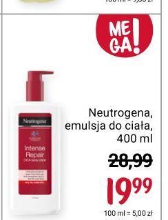 Rossmann Emulsja do ciała intensywnie regenerująca neutrogena formuła norweska oferta