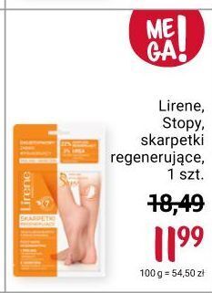 Rossmann Skarpetki złuszczające regenerujące wygładzające lirene dermoprogram oferta