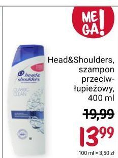 Rossmann Szampon do włosów classic clean head&shoulders oferta