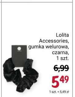 Rossmann Gumka welurowa czarna lolita accessories oferta