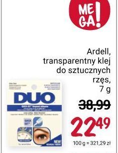 Rossmann Klej do sztucznych rzęs bezbarwny ardell duo oferta