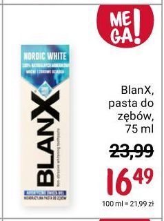 Rossmann Pasta do zębow blanx nordic white oferta