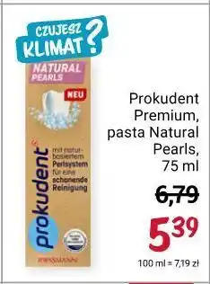 Rossmann Pasta do zębów natural pearls prokudent oferta