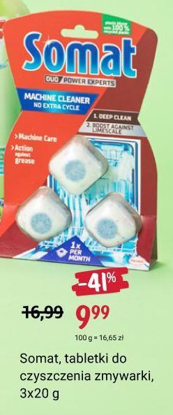 Rossmann Środek do czyszczenia zmywarek somat machine cleaner oferta