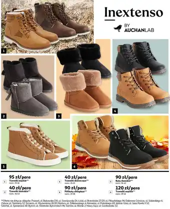 Auchan Półbuty chłopięce 25-38 inextenso by auchan oferta