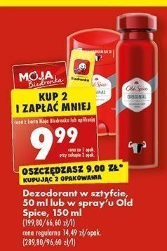 Biedronka Dezodorant old spice original oferta