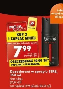 Biedronka Dezodorant str8 red code oferta