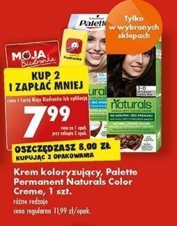 Biedronka Farba do włosów 10-2 palette permanent naturals color creme oferta