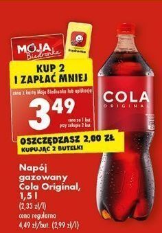 Biedronka Napój cola original oferta