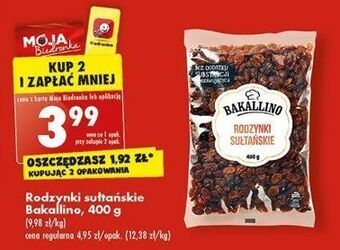 Biedronka Rodzynki sułtańskie bakallino oferta