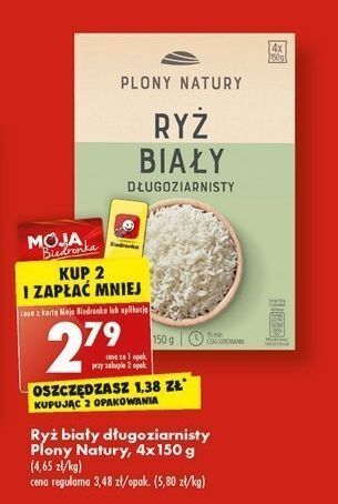 Biedronka Ryż biały długoziarnisty plony natury oferta