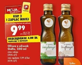 Biedronka Oliwa aromatyzowana bazylia gallo oferta