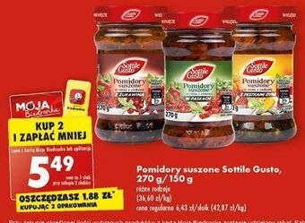 Biedronka Pomidory suszone z pestkami dyni sottile gusto oferta