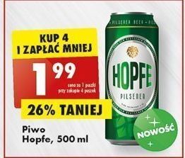 Biedronka Piwo hopfe pilsner oferta