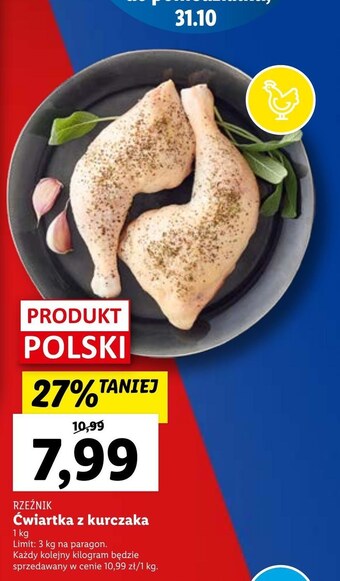 Lidl Ćwiartka z kurczaka rzeźnik oferta