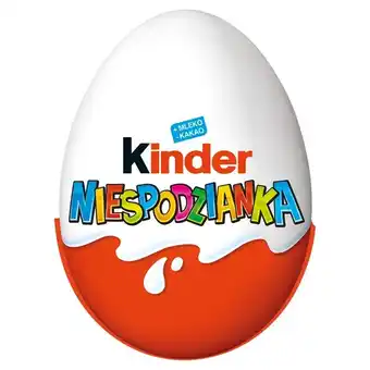 Biedronka Kinder niespodzianka słodkie jajko z niespodzianką pokryte czekoladą mleczną 20 g oferta