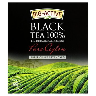 Społem Big-active pure ceylon herbata czarna 100% 200 g (100 torebek) oferta