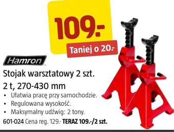 Jula Stojak warsztatowy hamron oferta