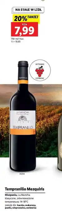 Lidl Wino tempranillo mezquiris oferta