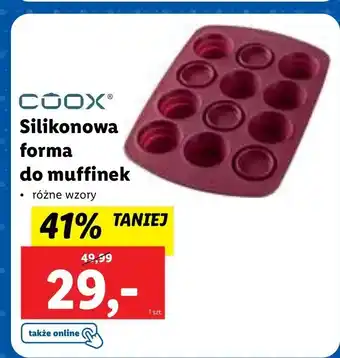 Lidl Forma silikonowa do muffinek coox oferta