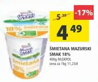 Arhelan mlekpol mazurski smak śmietana 18% 400g oferta