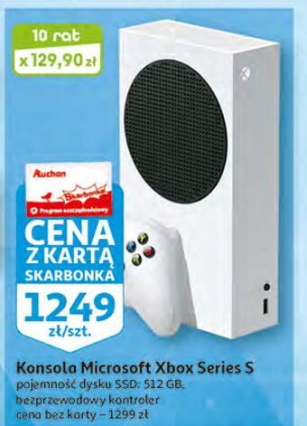 Auchan Konsola 512 gb + kontroler xbox series s oferta