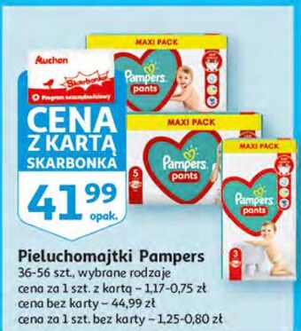 Auchan Pieluchomajtki 6 pampers pants oferta