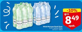 Auchan Woda gazowana muszyna skarb życia oferta