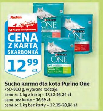 Auchan Karma dla kota indoor purina one oferta